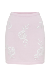 Tallulah Rose Knit Mini Skirt - Fairy Floss Pink